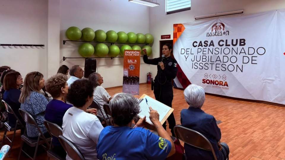 Orienta Gobierno de Sonora sobre prevención de delitos a personas adultas mayores